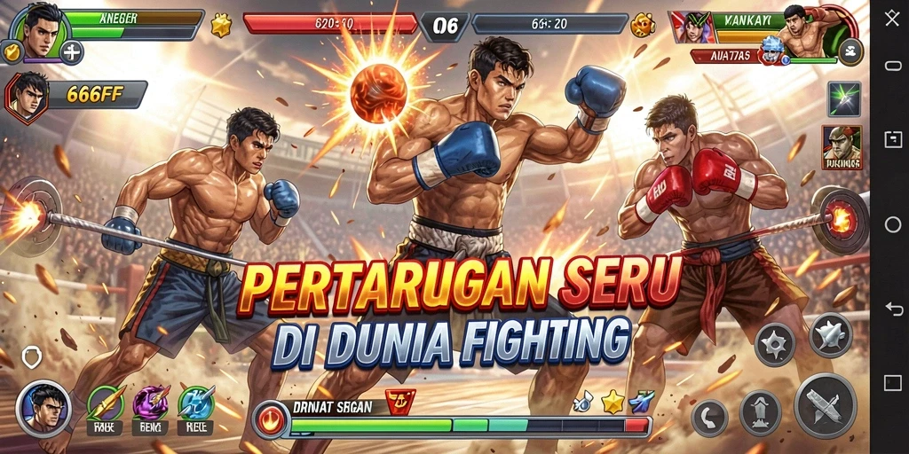 Gameplay menegangkan dengan pertarungan seru di 666FF.