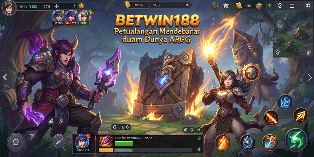Tampilan gameplay BETWIN188 dengan aksi mendebarkan dalam dunia ARPG.
