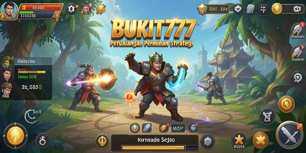 Tangkapan layar BUKIT777 menampilkan aksi dinamis dalam gameplay SLG.