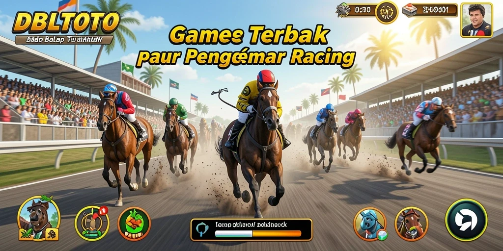 Screenshot gameplay DBLTOTO yang menampilkan aksi balap yang seru.