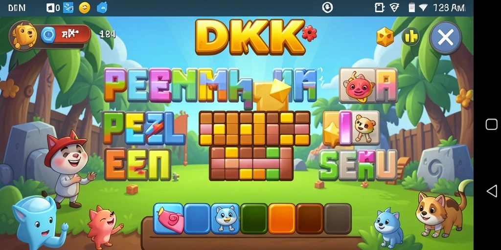 Tampilan gameplay DKK yang menarik dan menantang di setiap level.