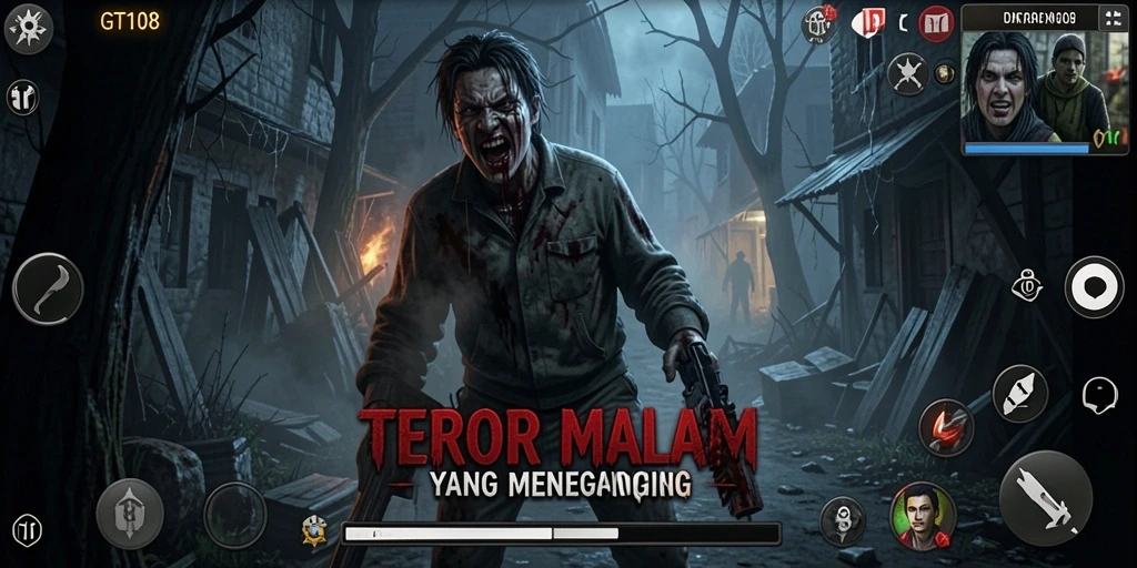 Gameplay GT108 dengan suasana Horror yang mencekam.