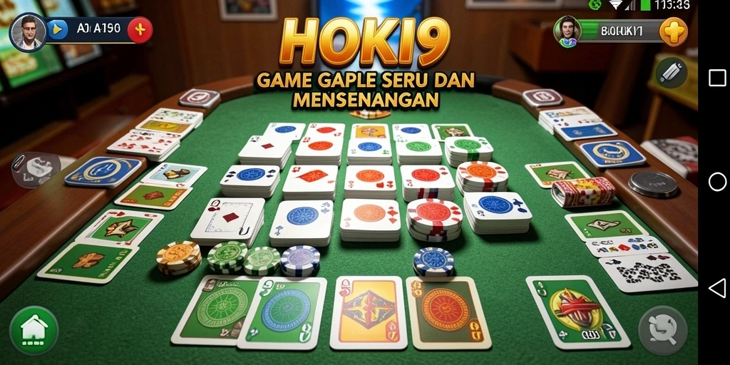 Gameplay HOKI9 dengan grafis Gaple yang menarik.