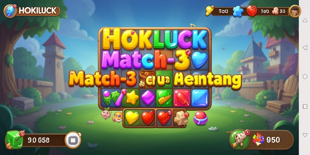 Tampilan gameplay HOKILUCK yang penuh warna dan menarik.