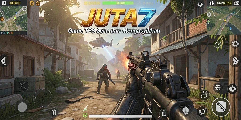 Screenshot gameplay seru dari JUTA7 yang menunjukkan aksi mendebarkan.