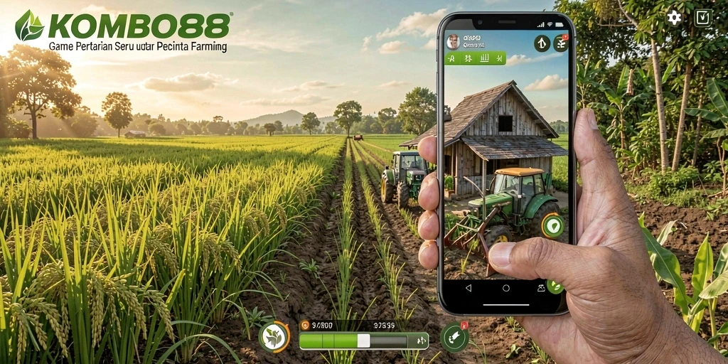 Tampilan gameplay KOMBO88 yang seru dalam mengelola pertanian.