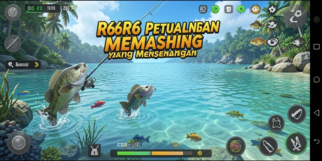 Tampilan gameplay R6R6 yang menantang dan memikat di dunia memancing.