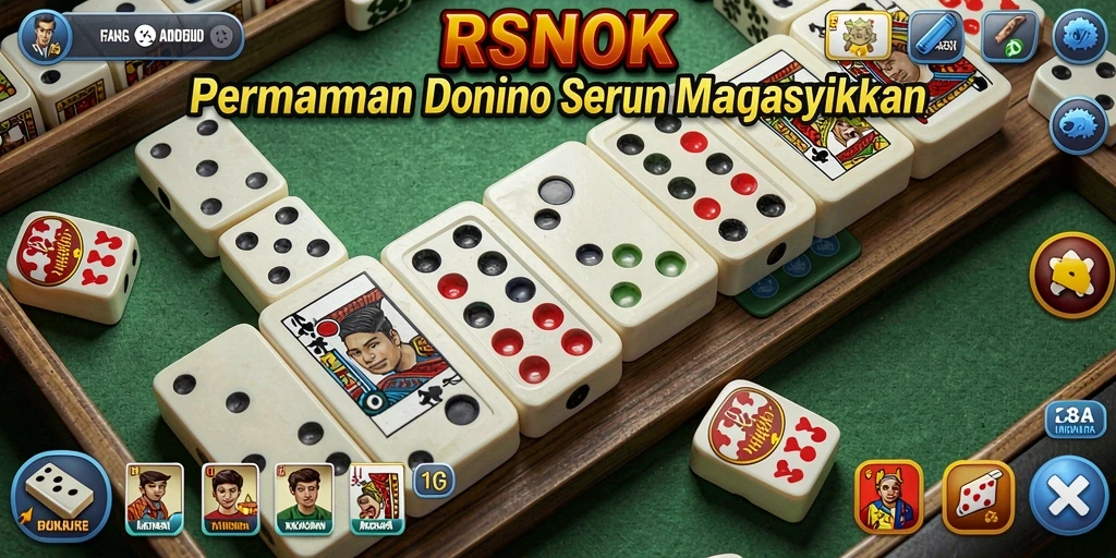 Gameplay RSNOK menampilkan keseruan permainan Domino.