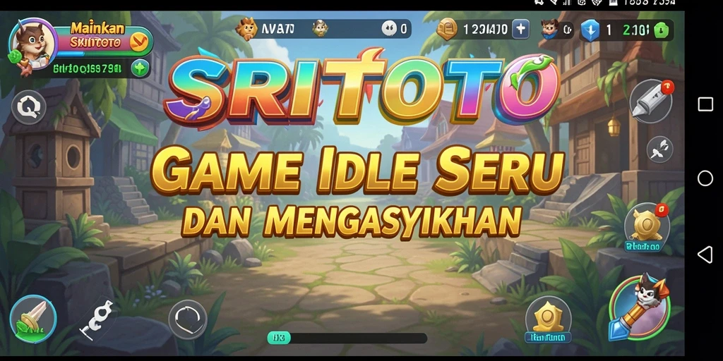 Screenshot utama SRITOTO menampilkan aksi gameplay Idle yang menarik.