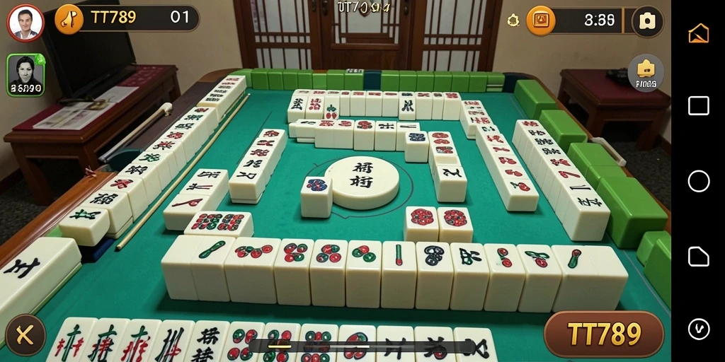 Screenshot utama TT789 menampilkan gameplay Mahjong yang menarik dan penuh warna.